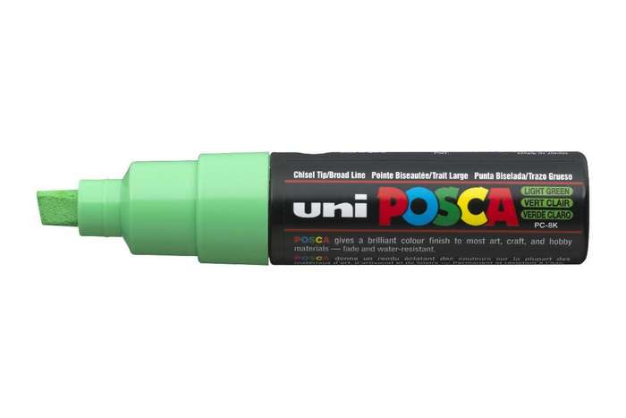 Uni-Ball Non-Permanent-Marker – Keilspitze 8 mm – Hellgrün