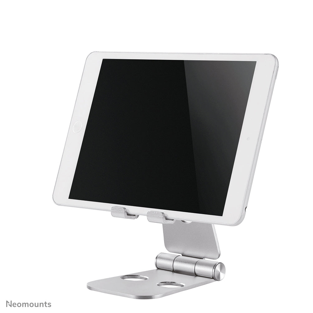 Neomounts Tischständer, faltbar, verstellbar – für Geräte bis 7" – Silber, Aluminium