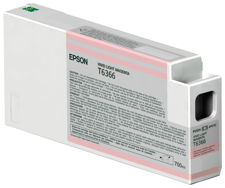 Epson Tintenpatrone T636600, Magenta, 700 ml, Original – für Stylus Pro 7900/9900