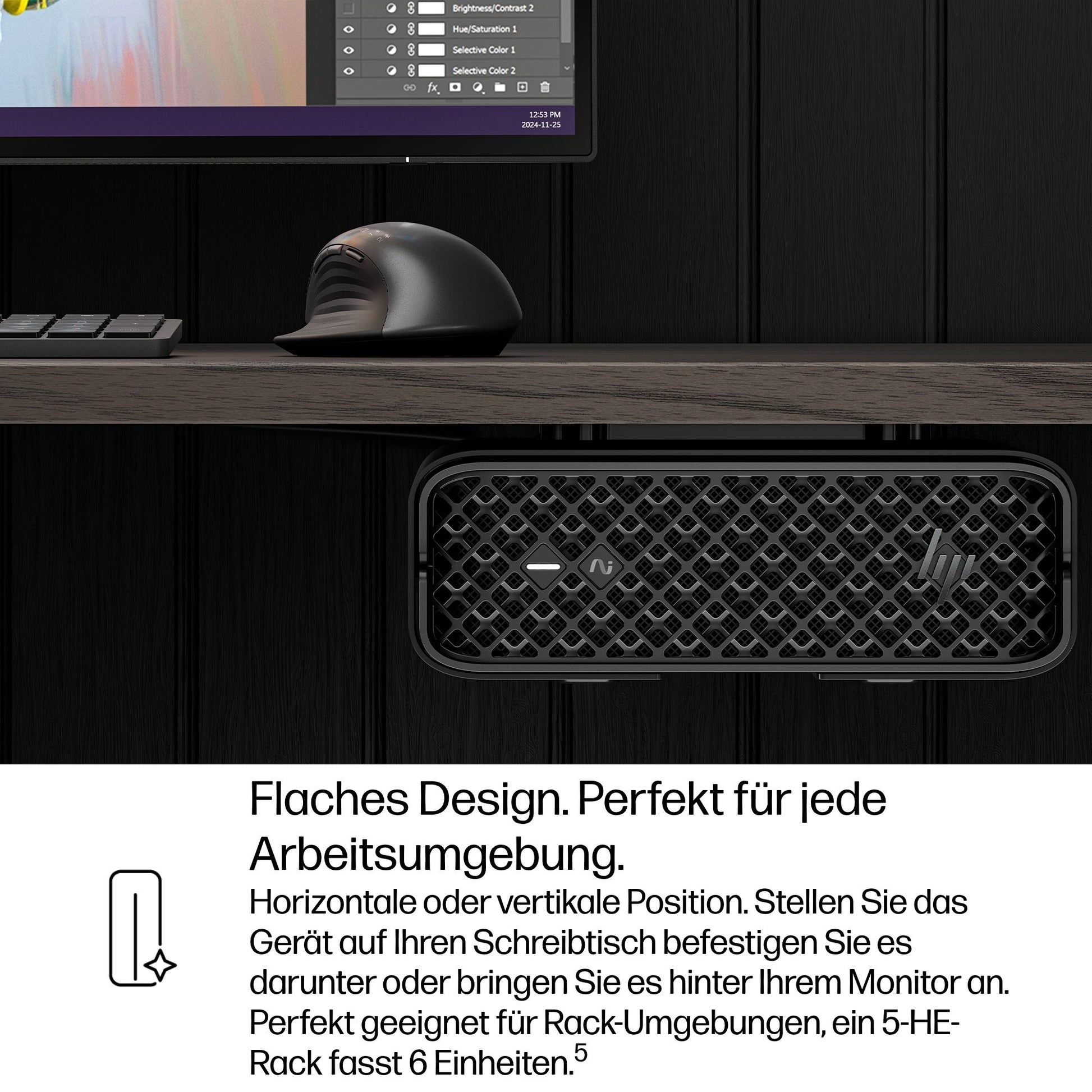 HP Z2 G1I Micro – Intel Core Ultra 7 265, 16 GB RAM, 512 GB SSD, NVIDIA RTX A400 4 GB, Windows 11 Pro