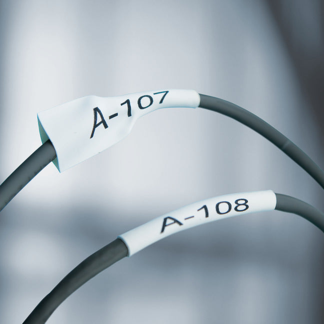 DYMO Schriftband – 12 mm × 1,5 m, weiss, schwarz – für DYMO Rhino: 3000, 4200, 5000 und weitere