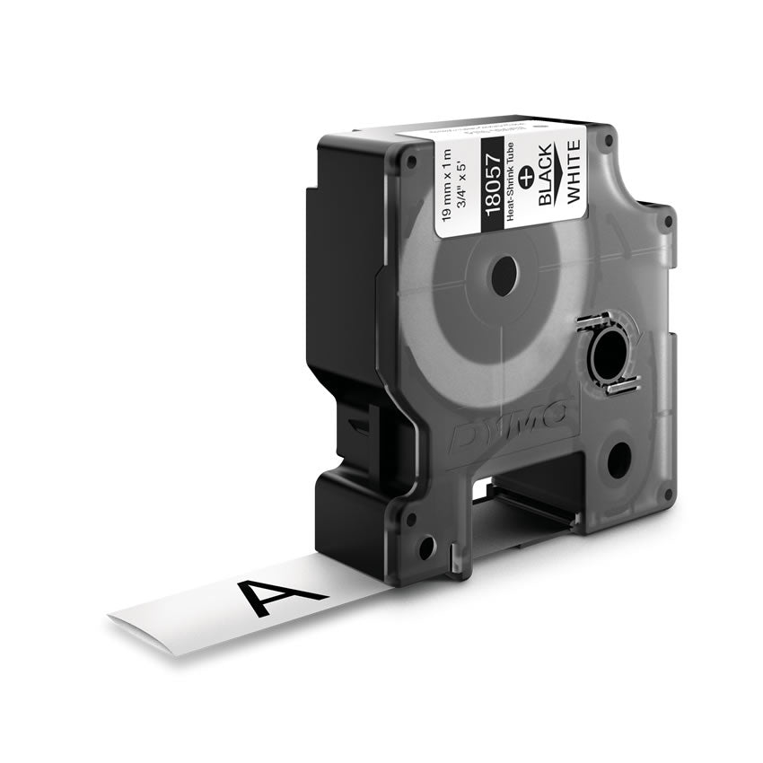 DYMO Schriftband – 19 mm × 1,5 m, weiss, schwarz – für DYMO Rhino: 3000, 4200, 5000 und weitere