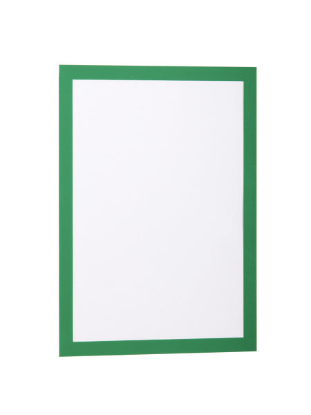 Durable Info-Rahmen – 236 × 323 mm, grün, selbstklebend, wiederablösbar, 2er-Pack