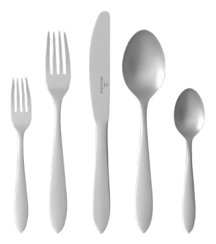 Villeroy & Boch Arthur Tafelbesteck – Edelstahl, Silber, spülmaschinenfest, 30 Stk.