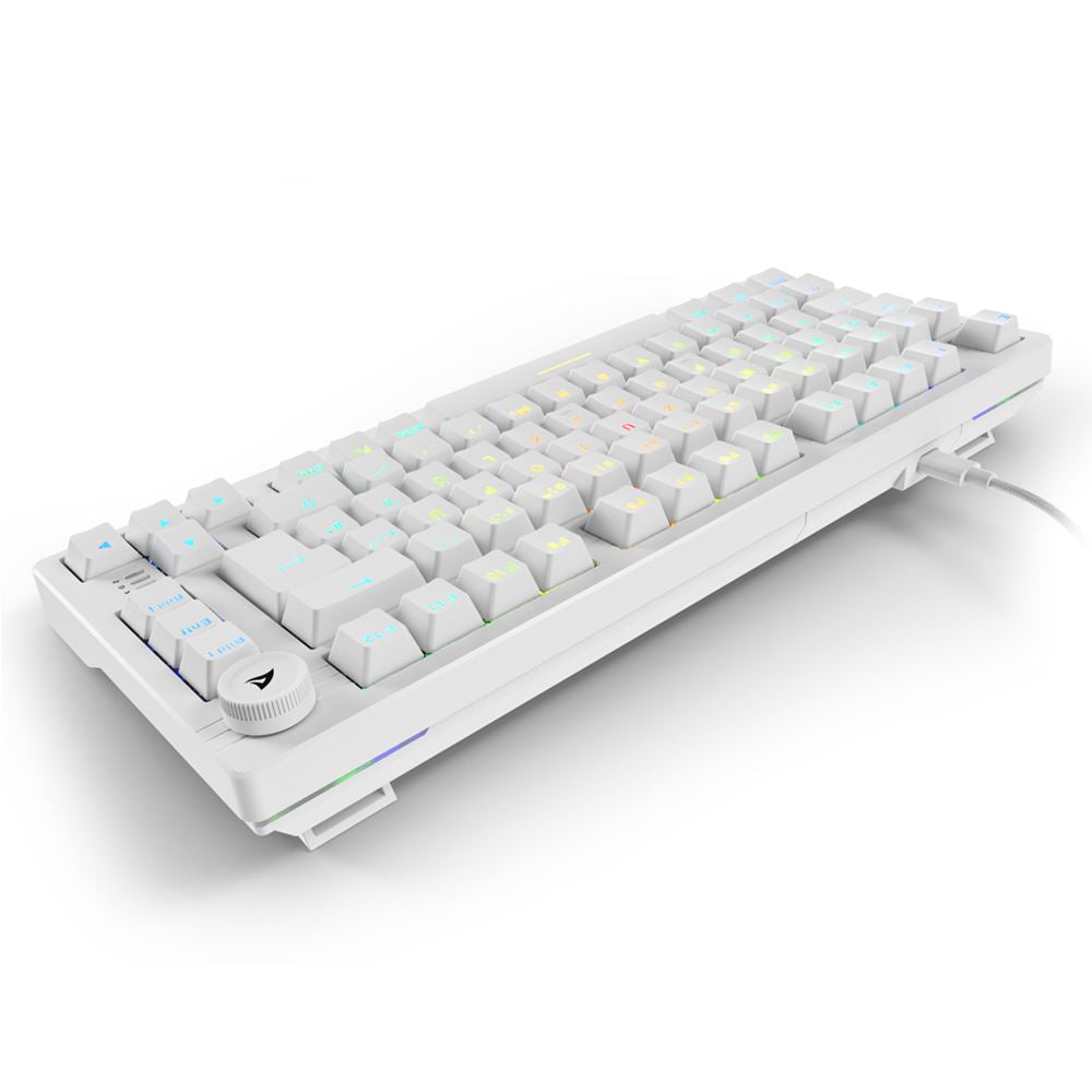 Sharkoon SGK25 – Tastatur 75% – Mechanisch – Verkabelt, USB-A – QWERTZ (DE) – RGB – Ohne Ziffernblock
