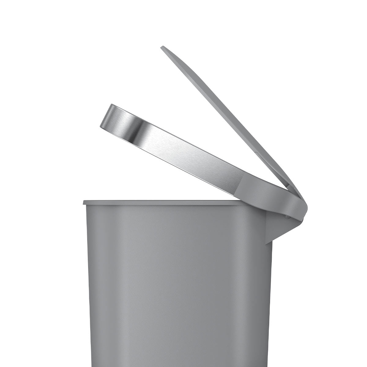 Simplehuman Treteimer CW1391 – 40 l – Kunststoff, Oval – Grau