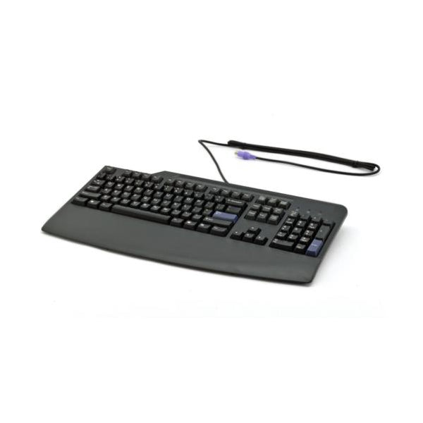 Lenovo Tastatur – kabelgebunden, PS/2 – schwarz – mit Handballenauflage