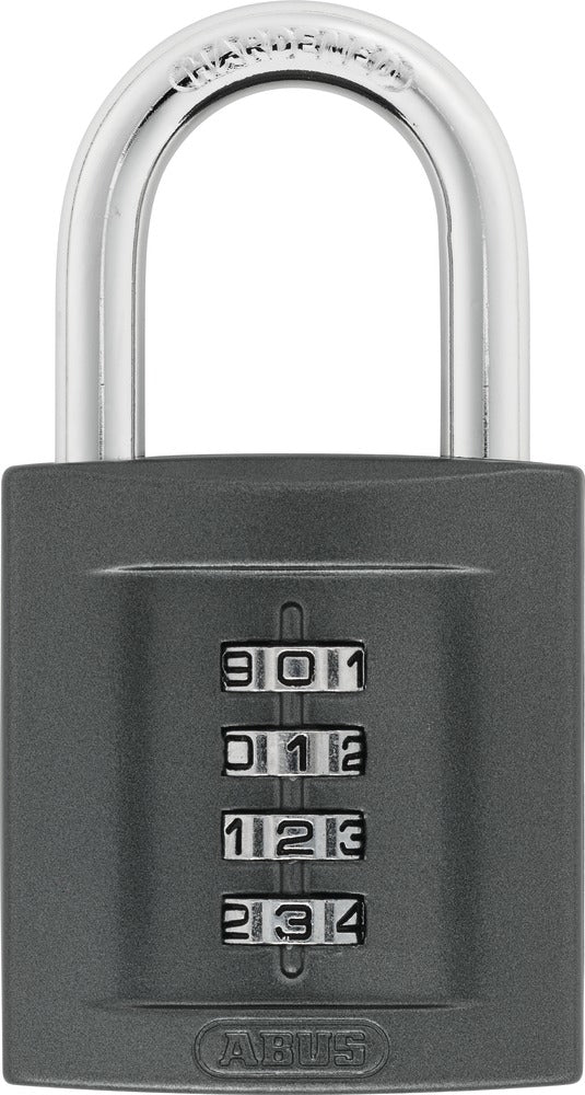 ABUS 158/50 Kombinationsschloss – 4-stellig, Zink, Aussen, Anthrazit