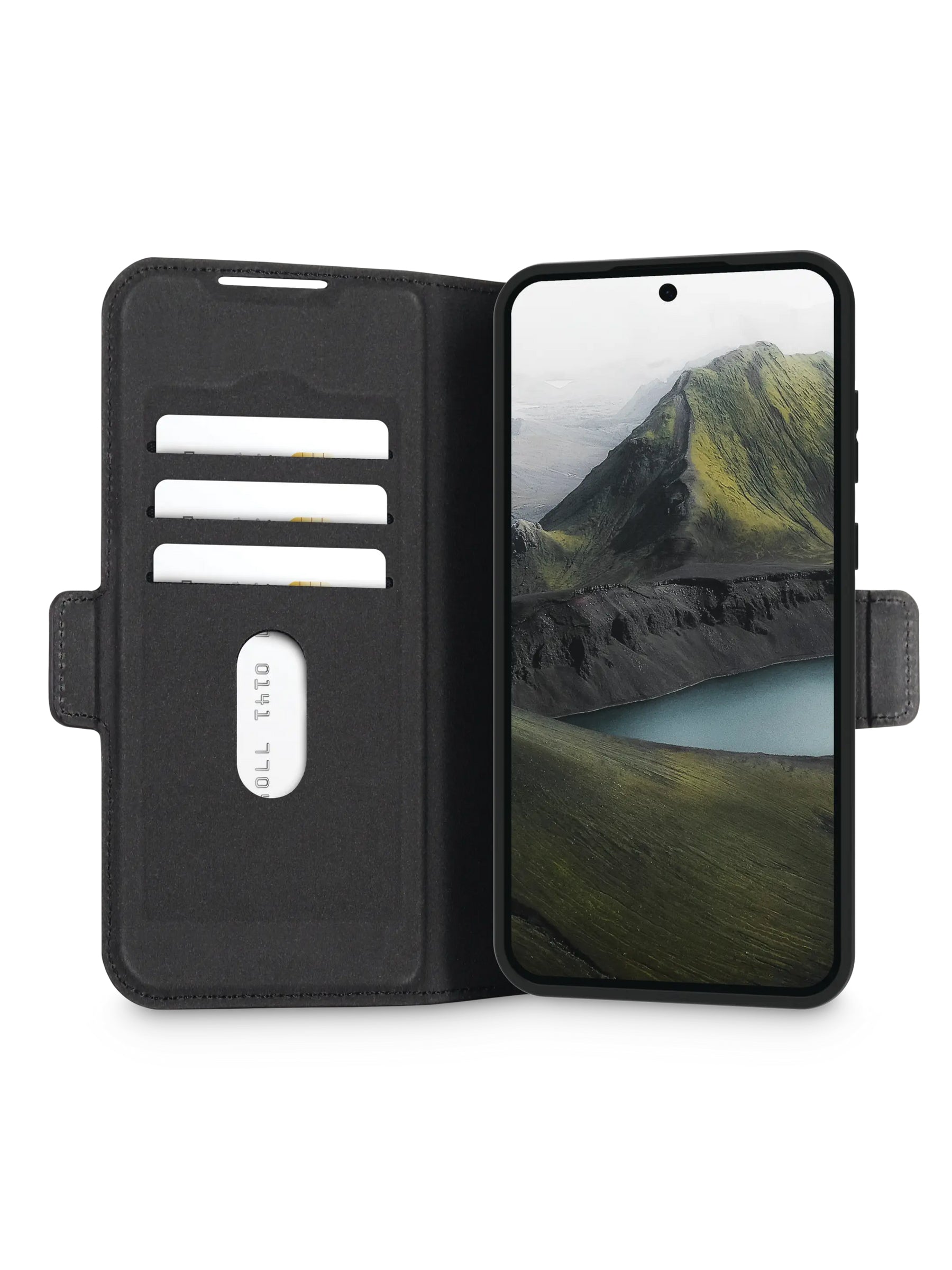 dbramante1928 Oslo Pro Wallethülle – für Samsung Galaxy A55 5G, mit Ständer, 3 Kartenfächer, Leder+Kunststoff