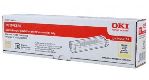 OKI Toner – Gelb, 8000 Seiten