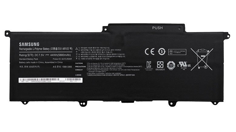 Samsung 921700031 – Akku – 44 Wh, 7,5 V, 5880 mAh, Li-Po, Schwarz, für NP900X3C, NP900X3D, NP900X3E