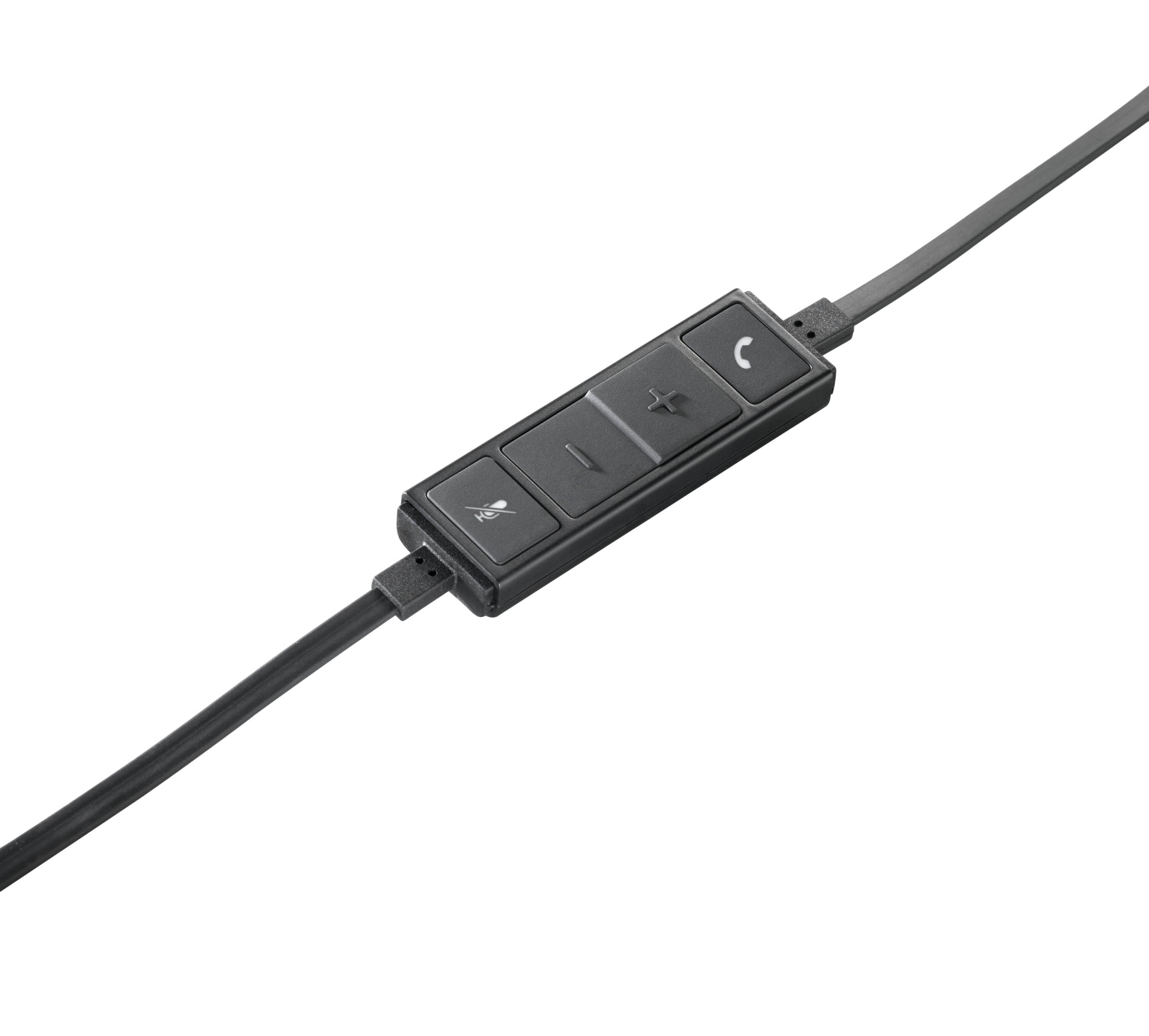 Logitech H650e – Mono-Headset – USB‑A, klappbares Boom-Mikrofon, DSP – Schwarz/Silber – für Windows/Mac/Linux
