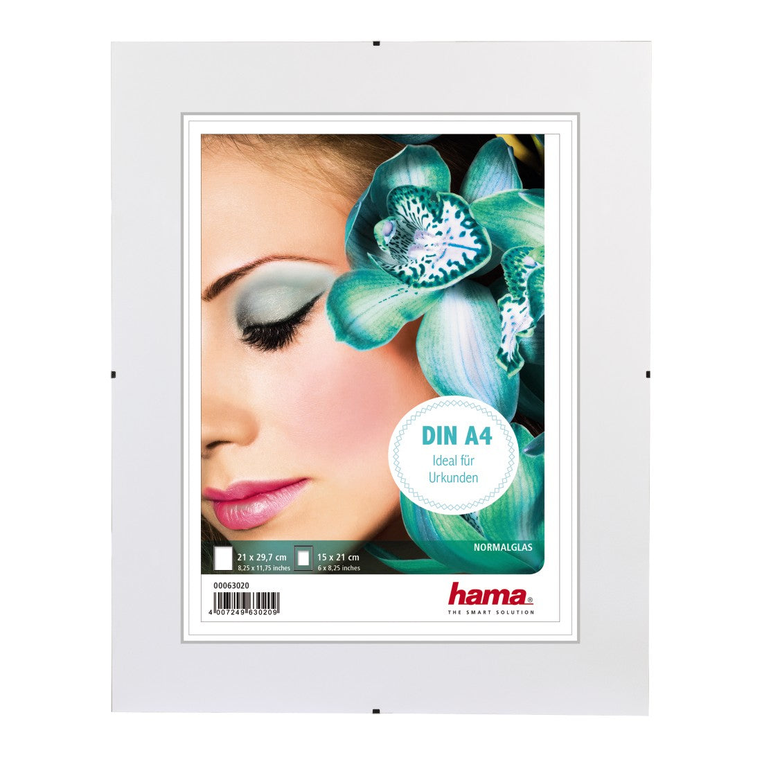 Hama Clip-Fix Bilderrahmen – für 15 × 21 cm – Kunststoff, transparent