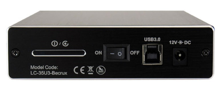 LC-Power LC-35U3-Becrux – 1-Bay Desktop Gehäuse – für 3,5" HDD, SATA
