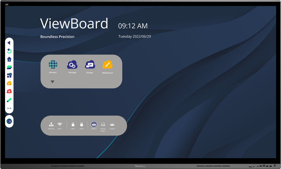 Viewsonic IFP7562 – Interaktives Touch-Display, 75", Ultra HD 4K, 350 cd/m²