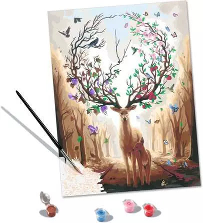 Ravensburger Malen-nach-Zahlen-Set – Hirsch – ab 12 Jahren