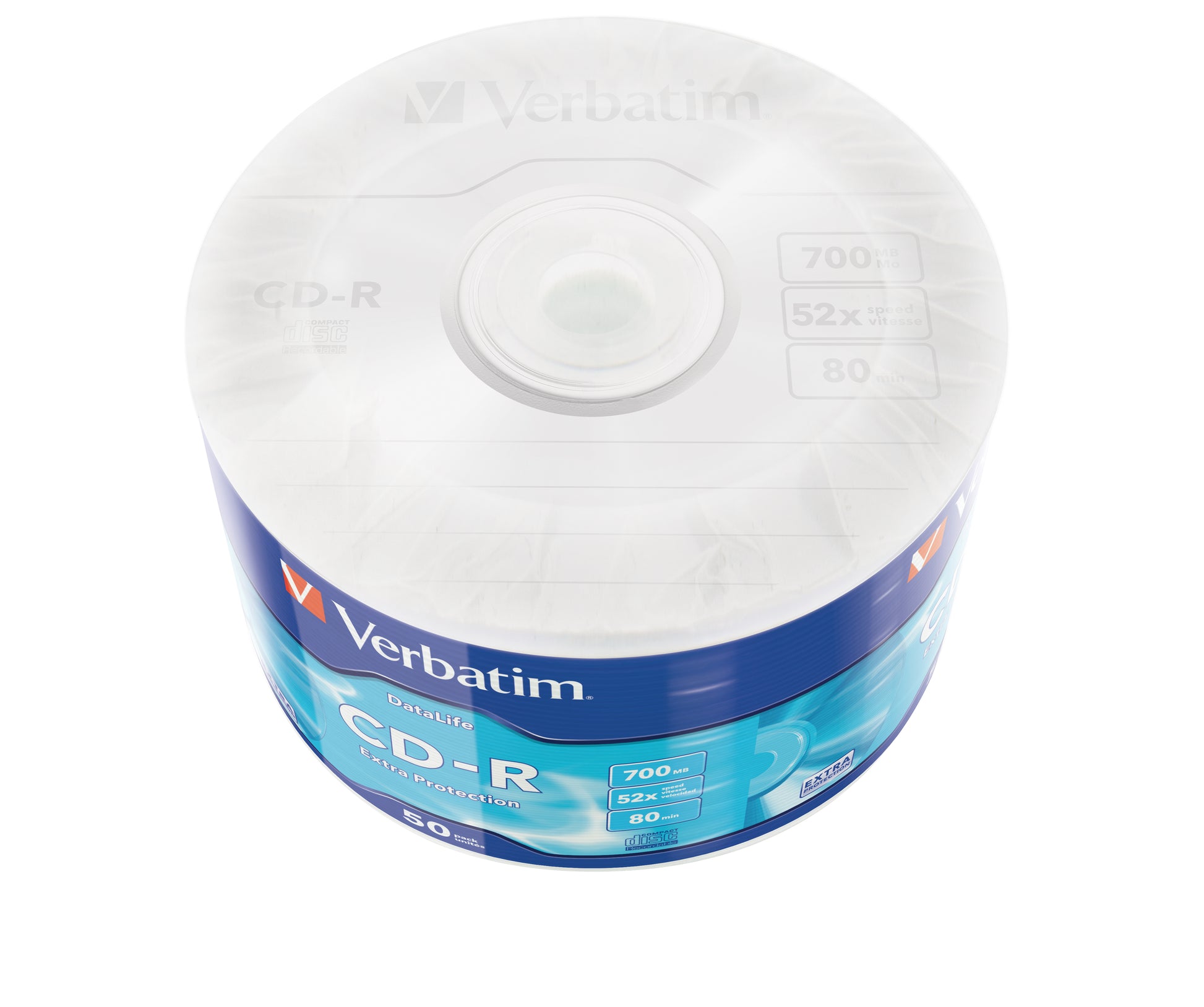 Verbatim CD-R 700 MB – 52×, 50er Spindel