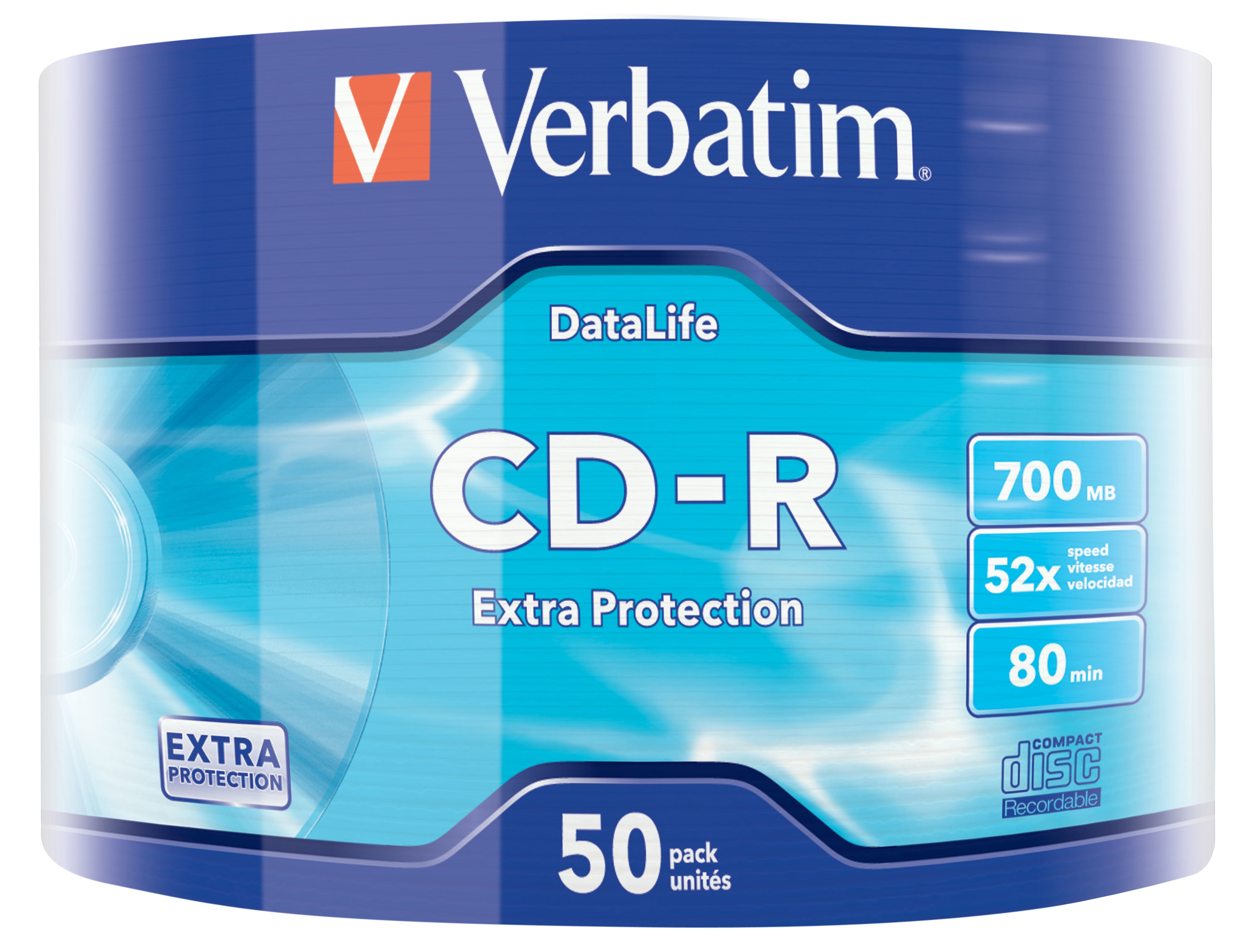 Verbatim CD-R 700 MB – 52×, 50er Spindel