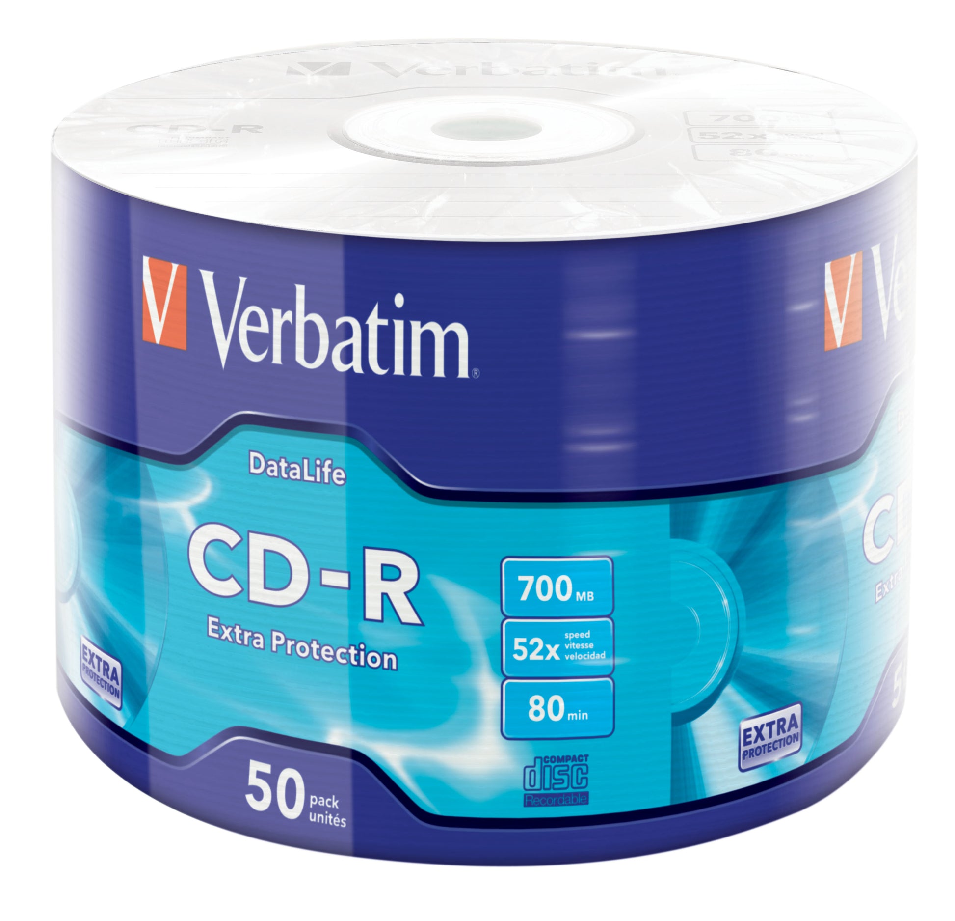 Verbatim CD-R 700 MB – 52×, 50er Spindel