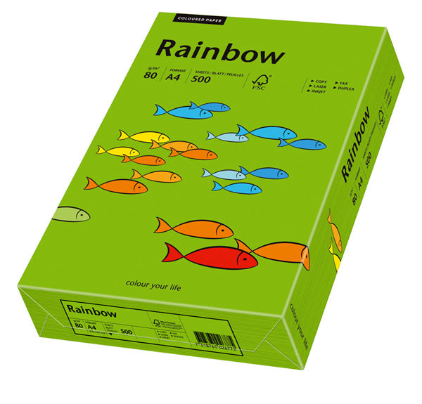 Papyrus Rainbow Farbiges Kopierpapier matt grün – A4, 80 g/m², 500 Blatt