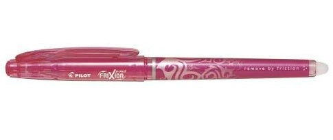 Pilot FriXion Point – radierbarer Tintenroller, mit Kappe, 0,5 mm, Pink
