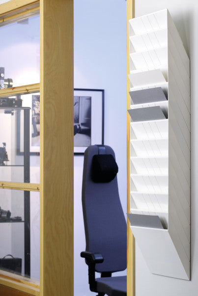 Durable Prospektständer FLEXIBOXX – 12 Fächer, weiss