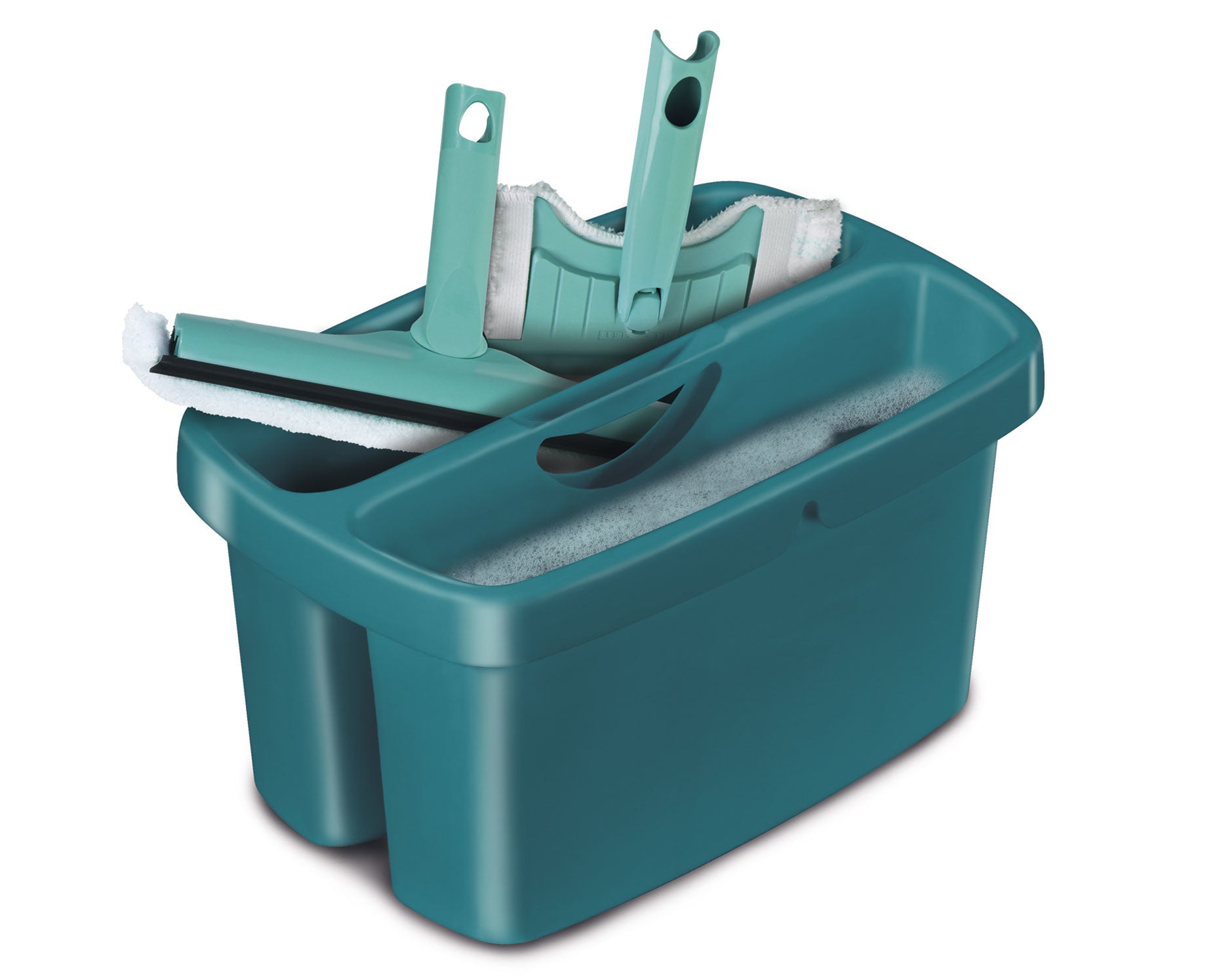 Leifheit Putzeimer Combi Box – 2 l – Kunststoff – türkis