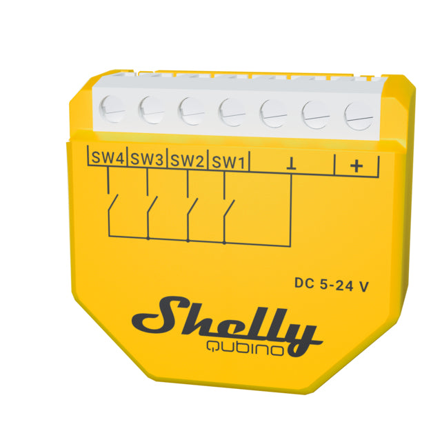 Shelly Wave i4 DC – Smart-Taster – Z-Wave, 4 Eingänge, DC 5–24 V