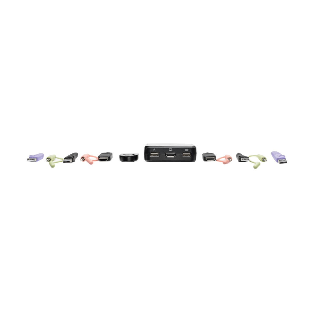 Tripp Lite B032-HUA2 – 2-Port HDMI KVM-Switch – 1920 × 1200, USB 2.0-Hub, Audio