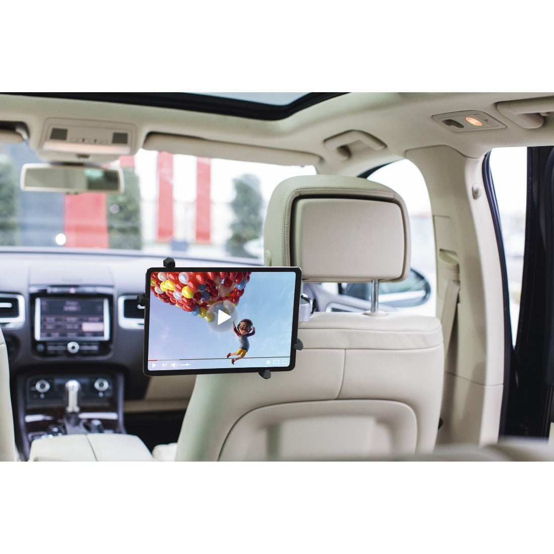 Hama Tablet-Halterung für Auto-Kopfstützen, 7–11" – 360° drehbar, Aluminium – Schwarz/Silber