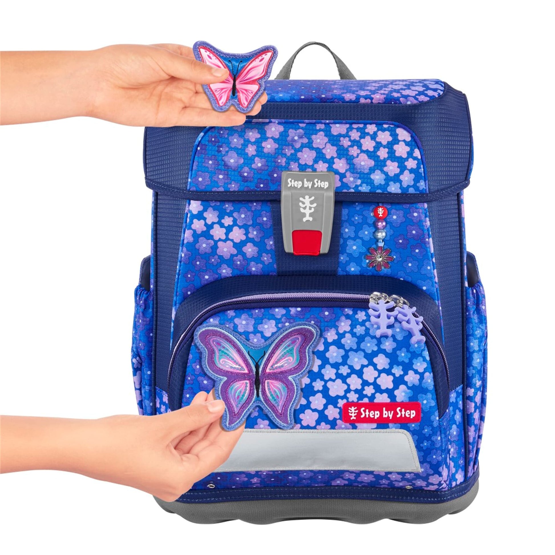 Step by Step Schulrucksack-Set Cloud – 5-teilig – Butterfly Maja – Recycelte Materialien