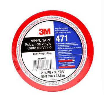 3M 471 Elektro-Isolierband – 51 mm × 32,9 m, rot, PVC, 1 Stück
