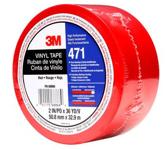 3M 471 Elektro-Isolierband – 51 mm × 32,9 m, rot, PVC, 1 Stück