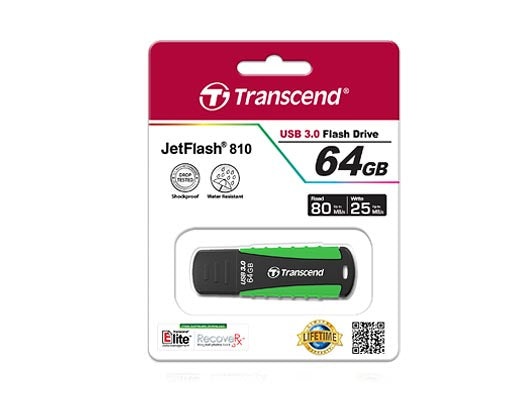 Transcend Robuster JetFlash 810 USB-Stick – 64 GB, USB 3.0