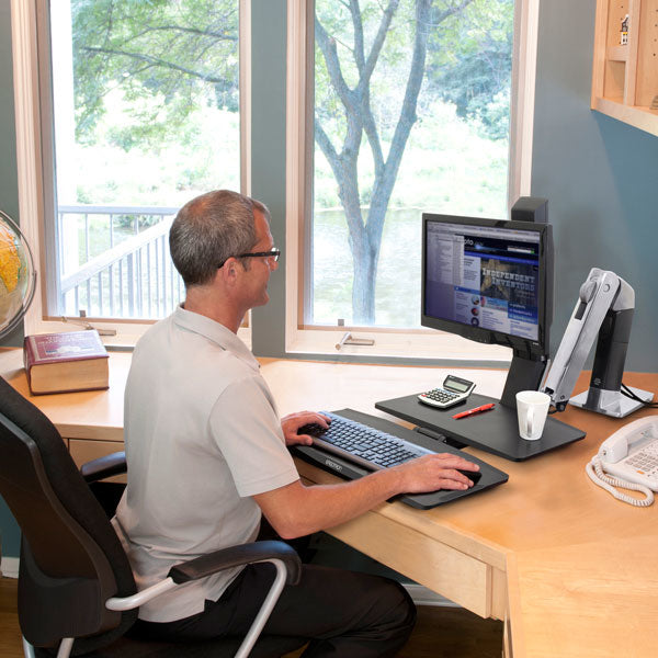 Ergotron WorkFit-A II LD 5IN – Monitorhalterung, Lift, Arbeitsfläche