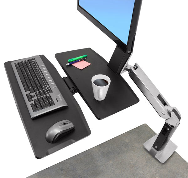 Ergotron WorkFit-A II LD 5IN – Monitorhalterung, Lift, Arbeitsfläche