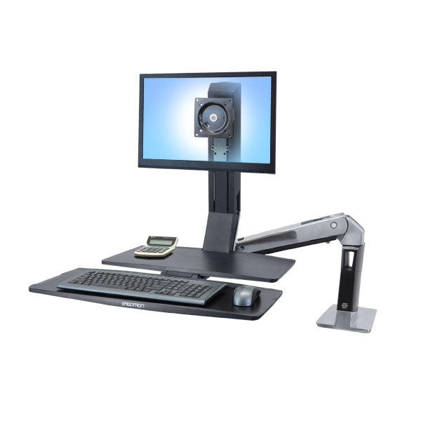 Ergotron WorkFit-A II LD 5IN – Monitorhalterung, Lift, Arbeitsfläche