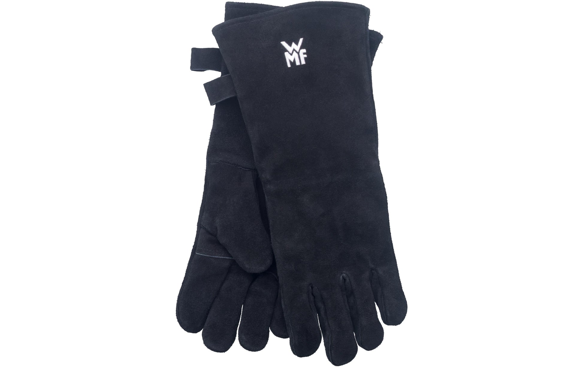 WMF Arbeitshandschuhe – XL, 1 Paar (2 Stück) – Leder, Baumwolle, Schwarz, Hitzebeständig