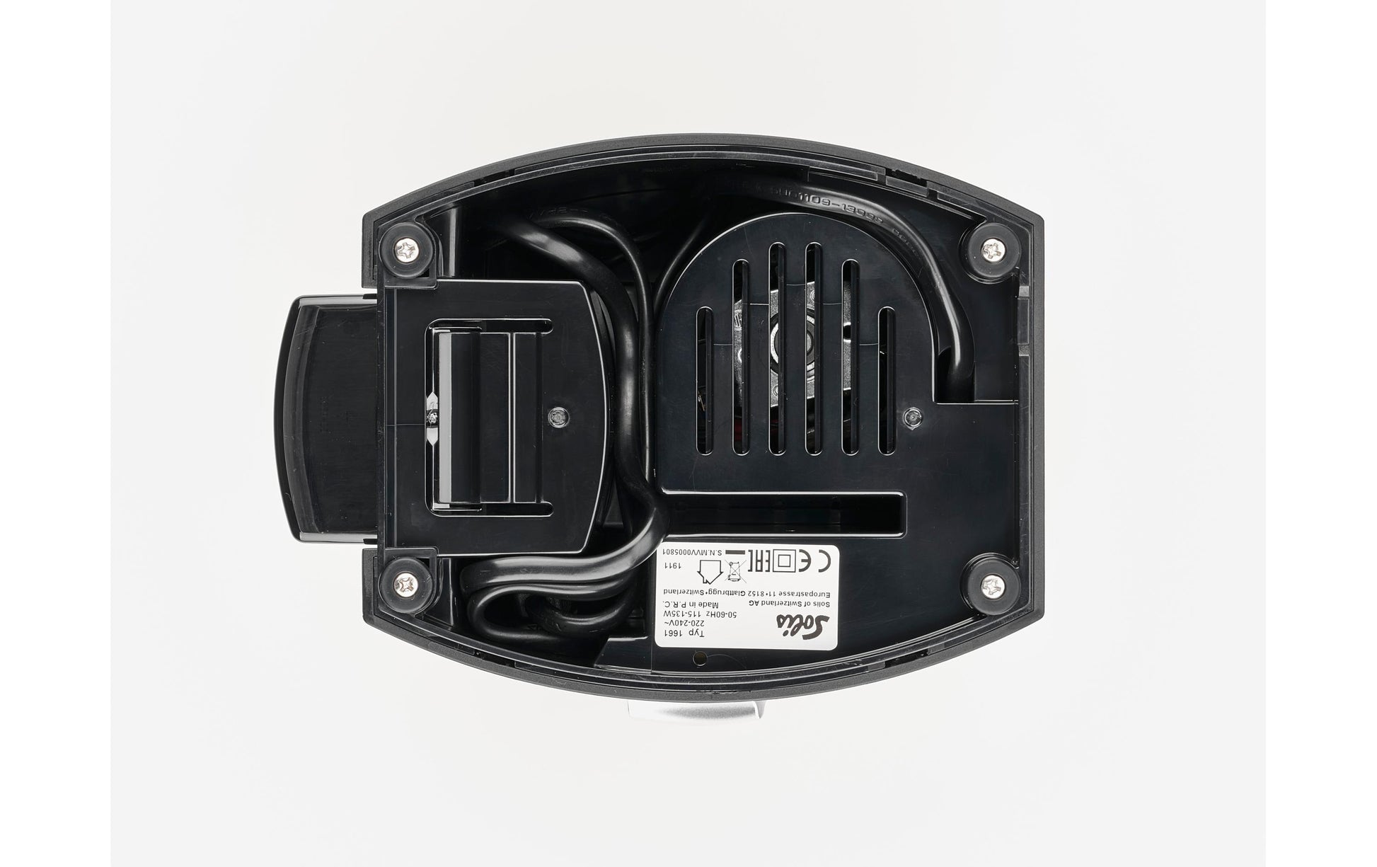 Solis Kaffeemühle Scala Plus 1662 – Kegelmahlwerk, 24 Stufen, 300 g, 135 W, Schwarz