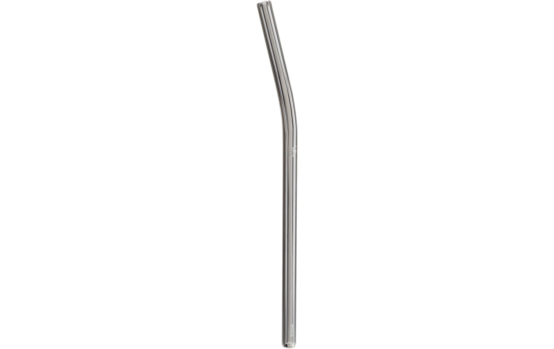 WMF Trinkhalme Baric – 23 cm, Glas (Borosilikat), Transparent, 6 Stk., gebogen, inkl. Bürste