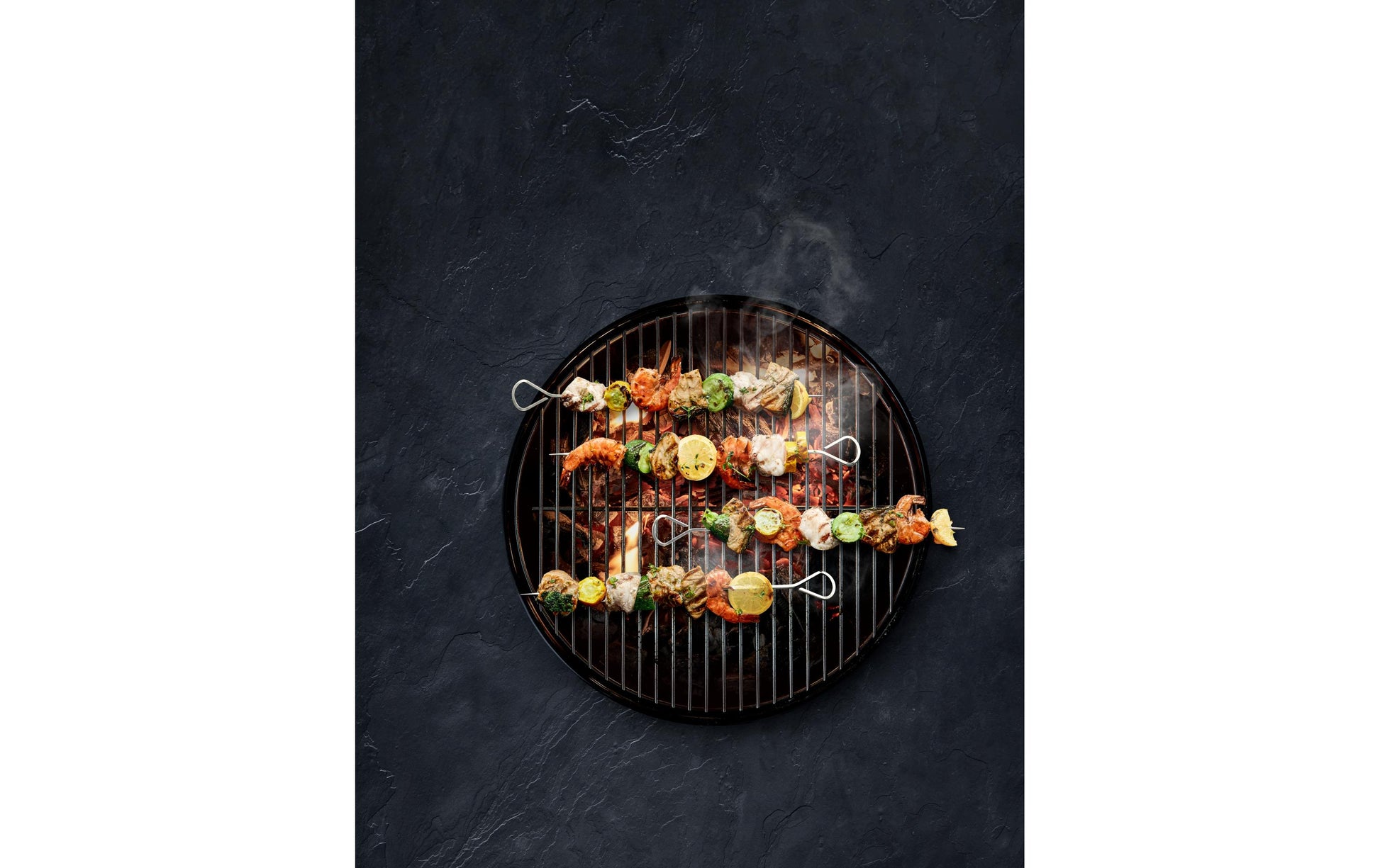 WMF Grillspiesse 4-teilig, Cromargan (Edelstahl), 37 cm, spülmaschinenbeständig