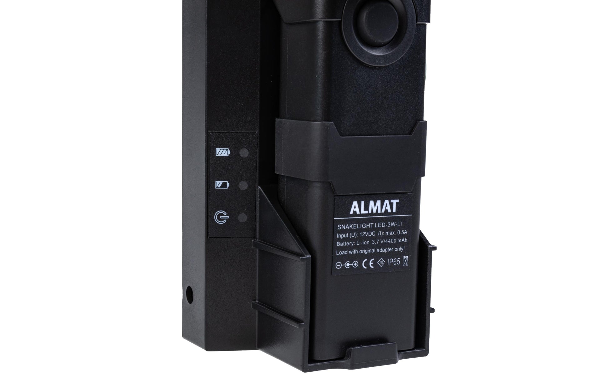 ALMAT Mobiler Notscheinwerfer – Kaltweiss – IP65 – Akkubetrieb – Notbetriebsdauer 4 h – Schwarz, Kunststoff