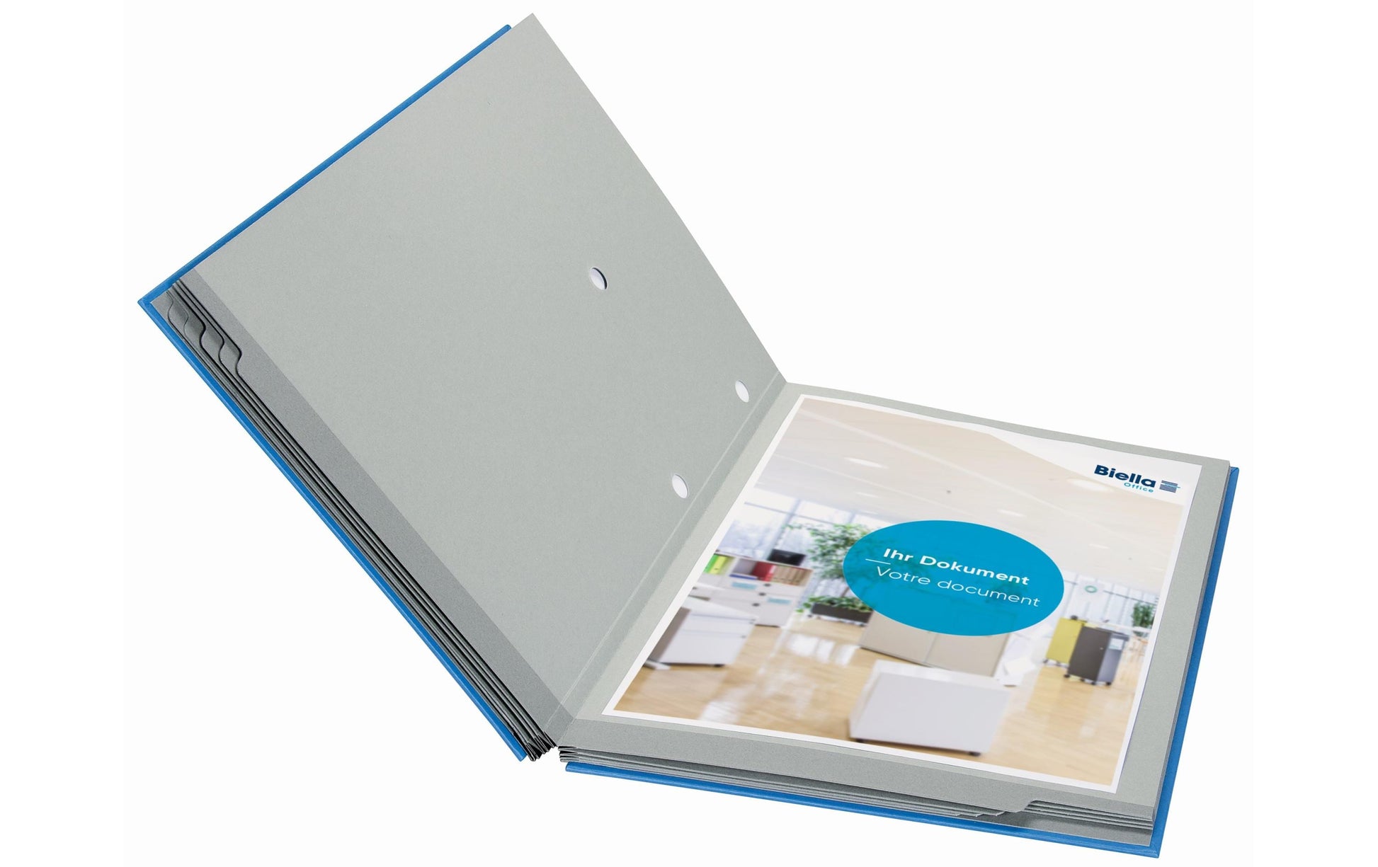 Biella Sammelmappe für A4, Karton, Blau