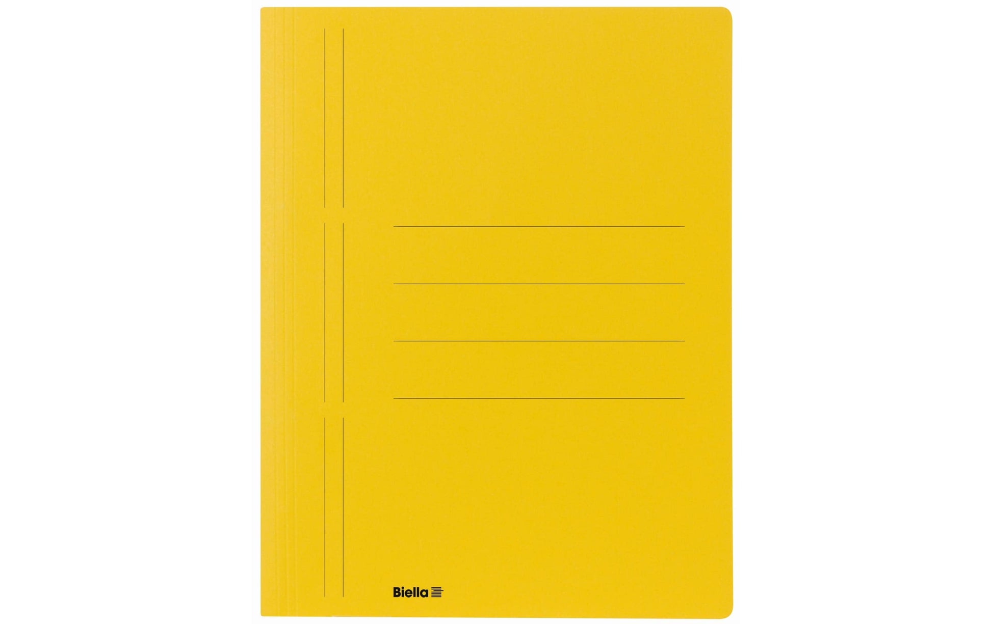 Biella Schnellhefter Recycolor – A4, Karton, Gelb, Beschriftungslinien, 280 g/m²