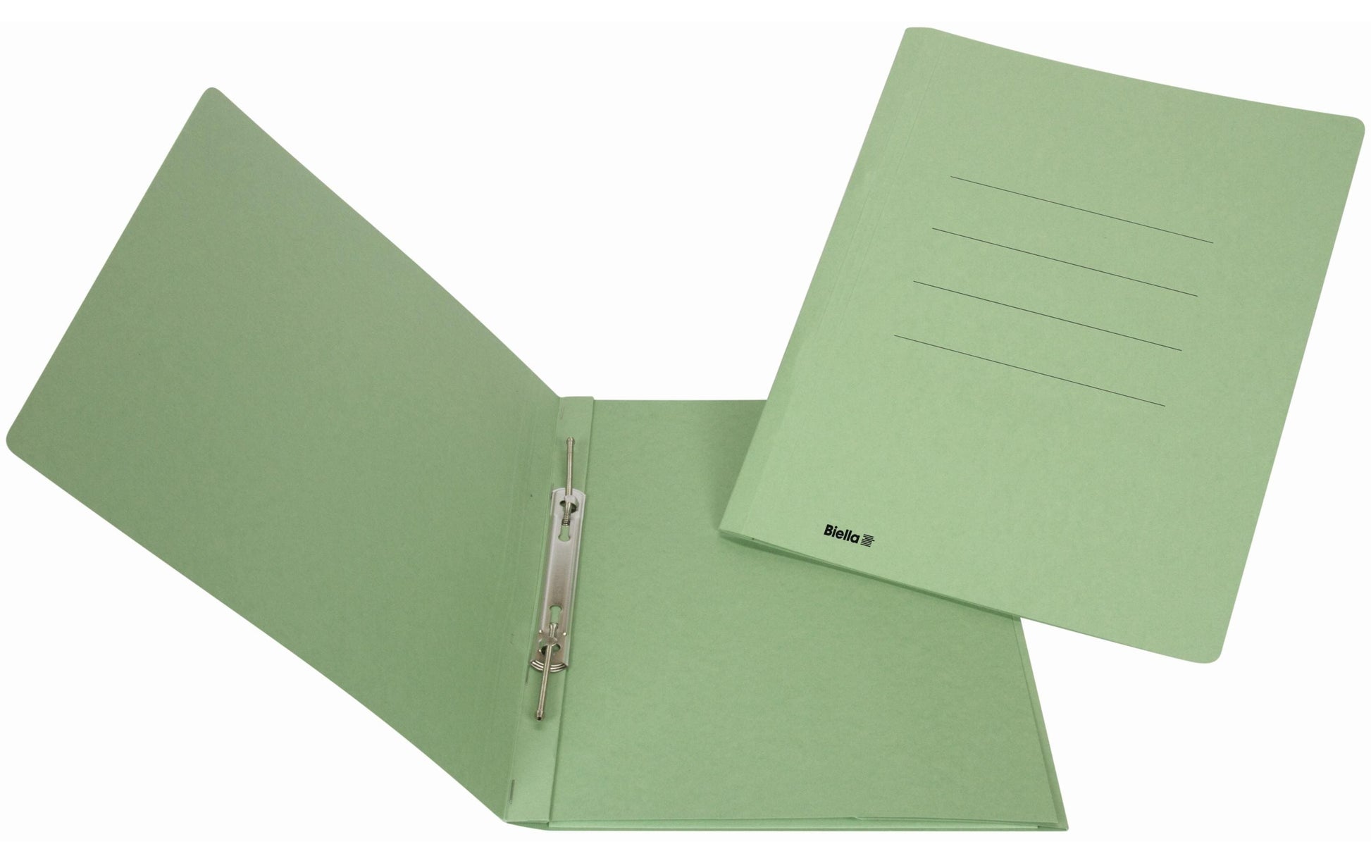Biella Schnellhefter Praxis – A4, Karton, Grün, Beschriftungslinien, 320 g/m²