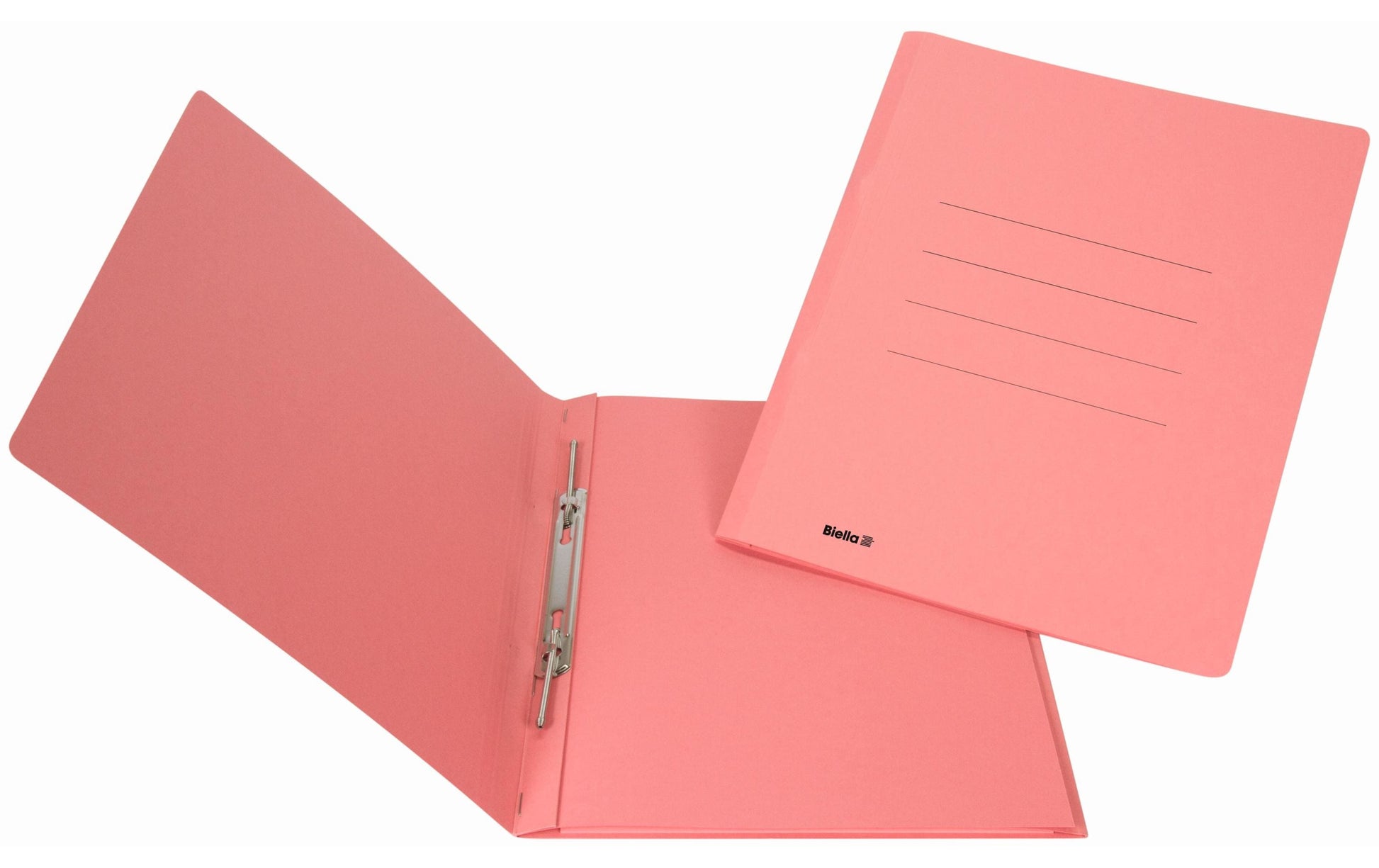 Biella Schnellhefter Praxis – A4, Karton, rot, Beschriftungslinien, 320 g/m²