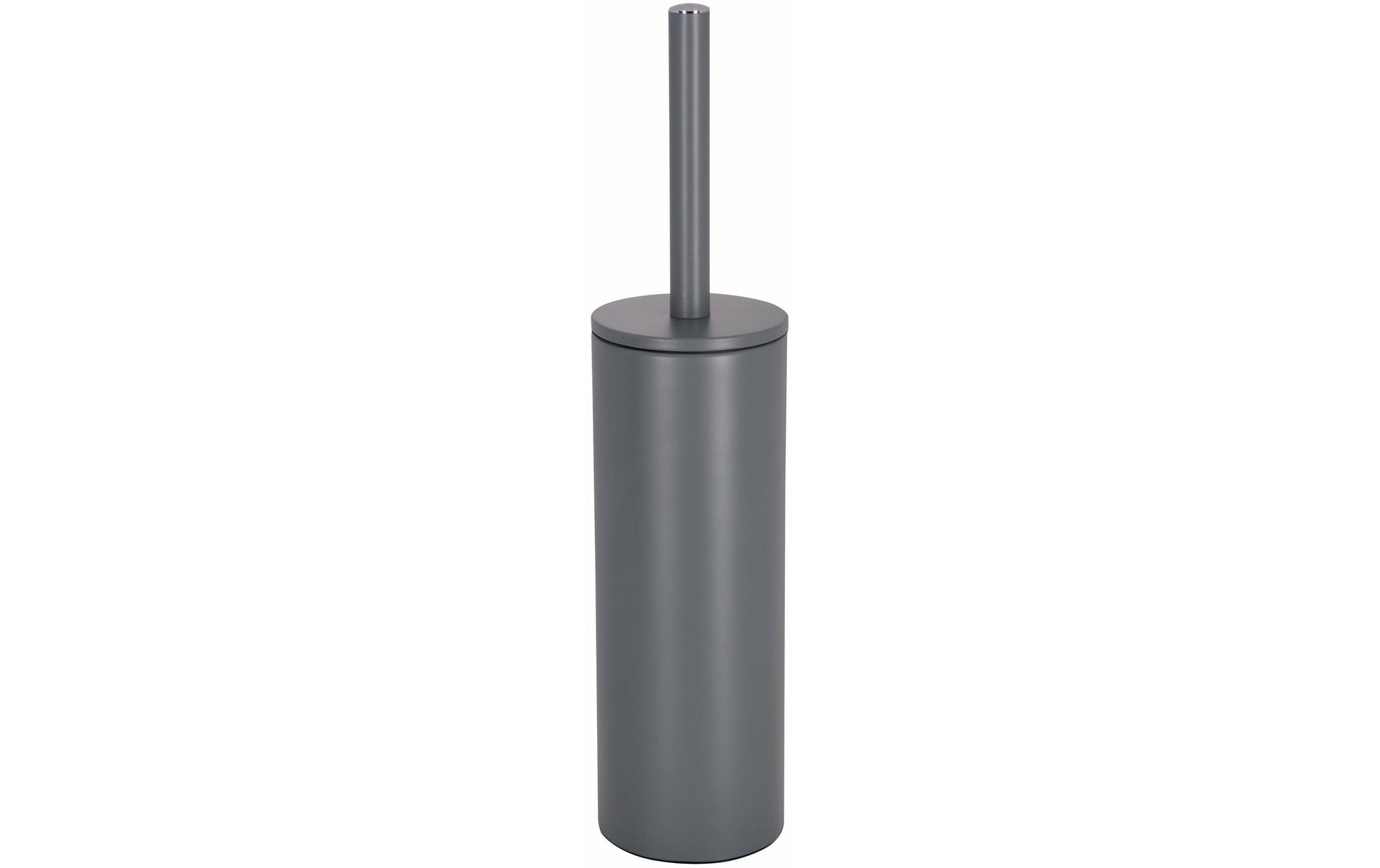 Spirella WC-Garnitur Akira – Stahl/Kunststoff, Grau matt, 9,5 × 9,5 × 40 cm