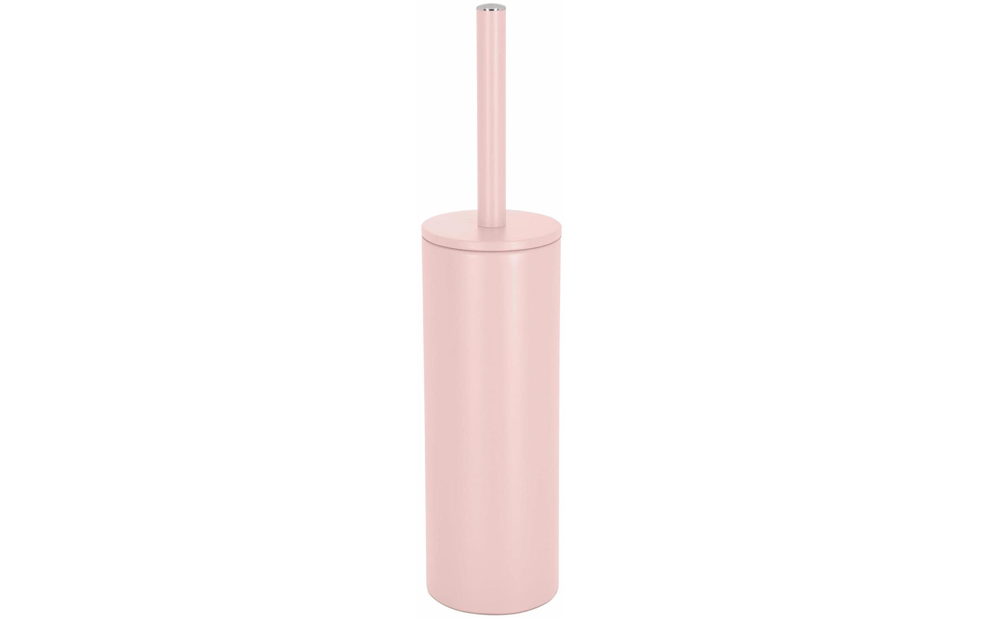 Spirella WC-Bürste mit Halter – Ø9,5×40 cm, Stahl, freistehend, Rosa matt