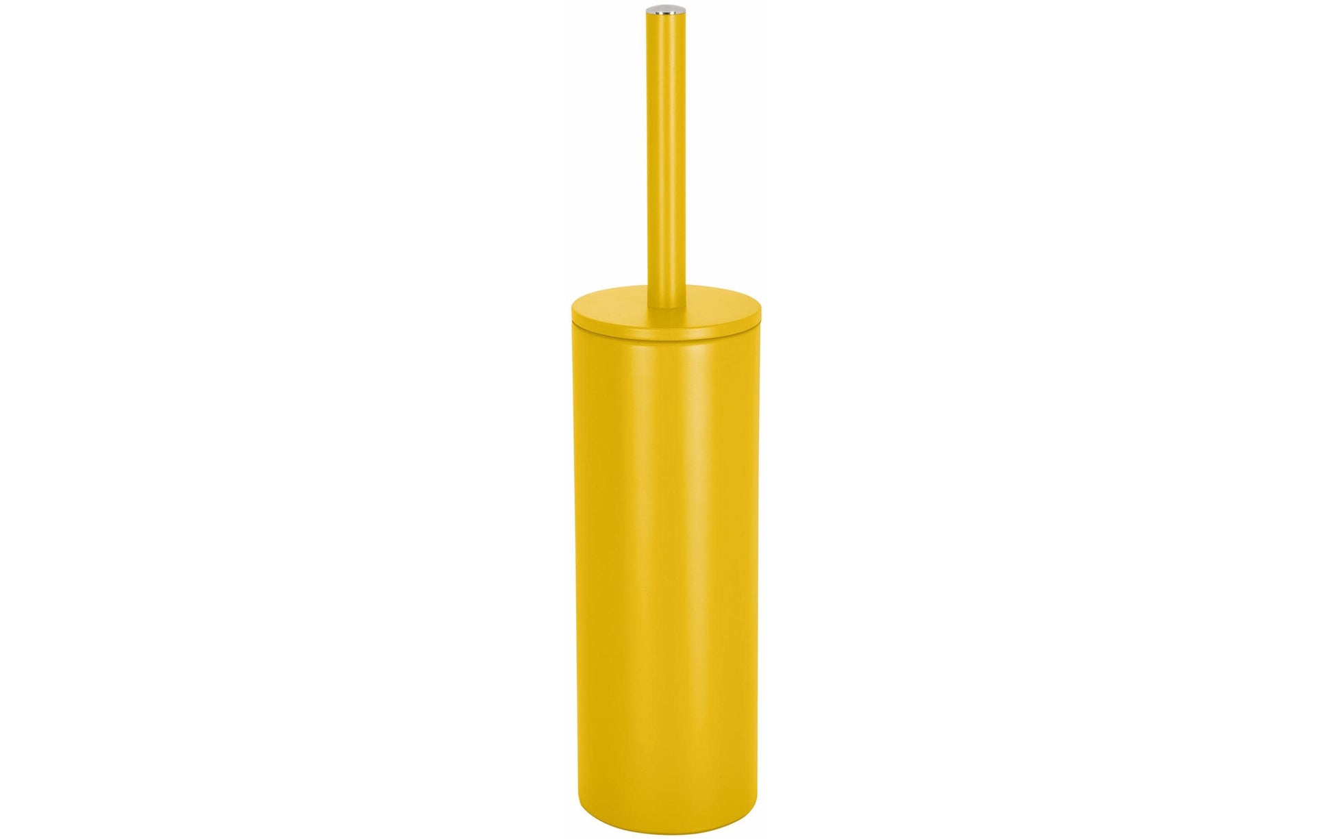 Spirella Akira – WC-Bürstenset – Kunststoff, Stahl, Gelb, bodenstehend, mit Deckel, H 40 cm, Ø 9,5 cm
