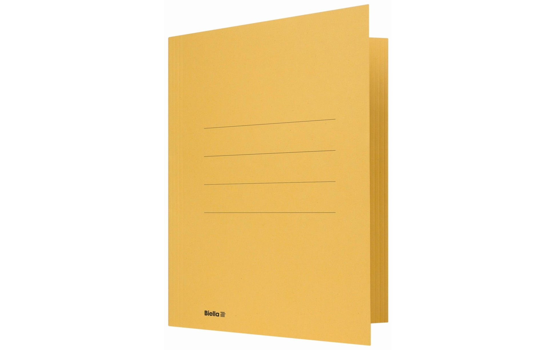 Biella Sammelmappe, für A4, Karton, Gelb